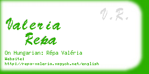 valeria repa business card